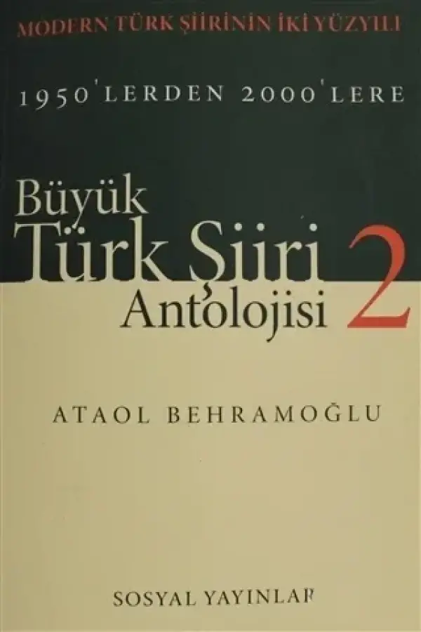 Büyük Türk Şiiri Antolojisi Cilt: 2