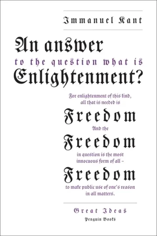 An answer to the question: What is Enlightenment