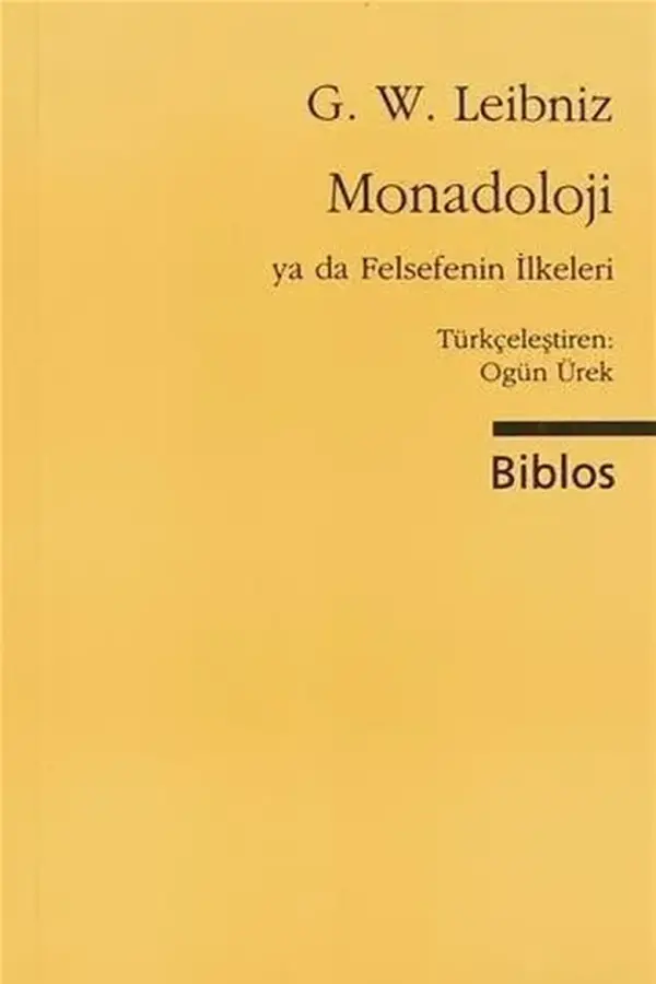 Monadoloji (Ya Da Felsefenin İlkeleri)