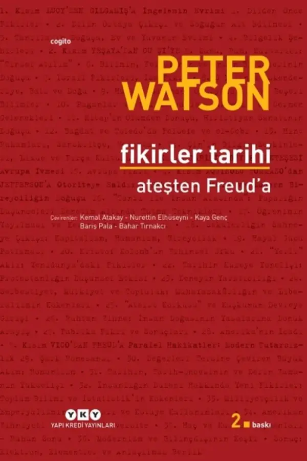 Fikirler Tarihi – Ateşten Freud’a (Ciltli)
