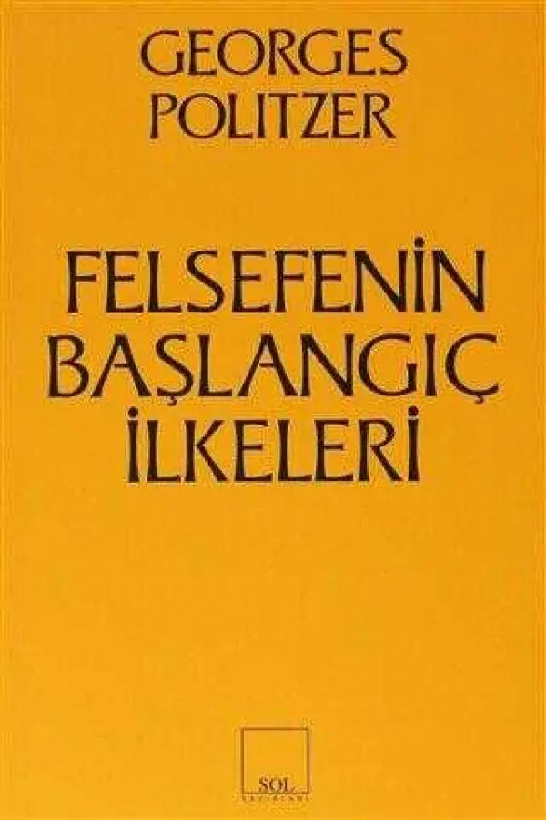 Felsefenin Başlangıç İlkeleri