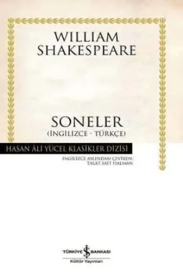 Soneler (İngilizce-Türkçe) - Ciltli